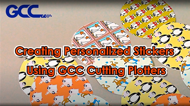 Creación de pegatinas personalizadas utilizando trazadores de corte GCC