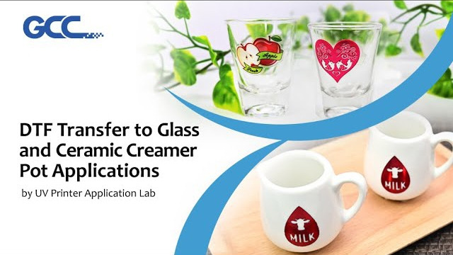 DTF Transfer to Glass and Ceramic Creamer Pot Applications