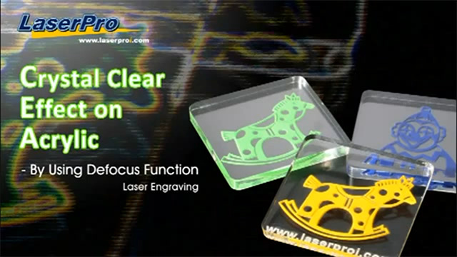 Crystal Clear Effect On Acrylic by Using Defocus Function