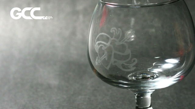 Glass Engraving Made with Rotary Attachment
