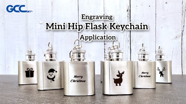 Engraving Mini Hip Flask Keychain Application