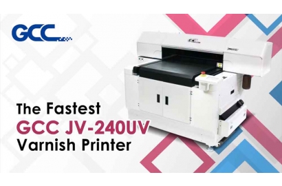 GCC - The Fastest JV-240UV Varnish Printer