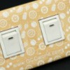 Outlet Cover Engraving - laser engraved
